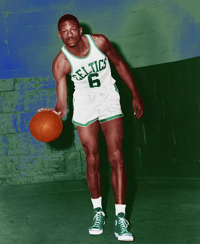 Bill_Russell_dribbling_Boston_Celtics