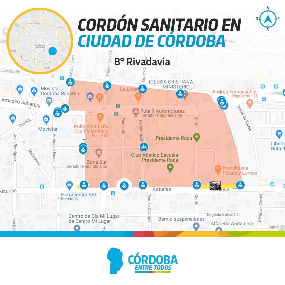 cordon sanitario barrio rivadavia