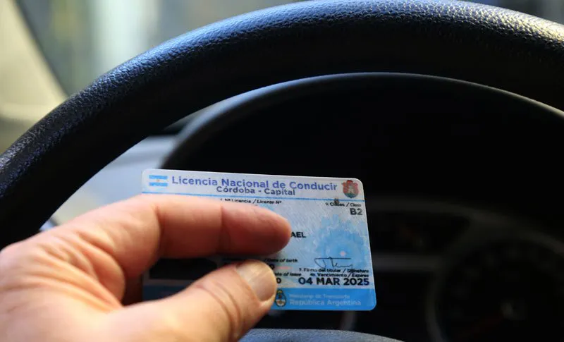 licencia de conducir cordoba