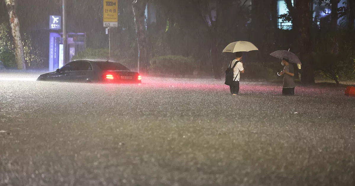 Inundaciones Corea del Sur 1
