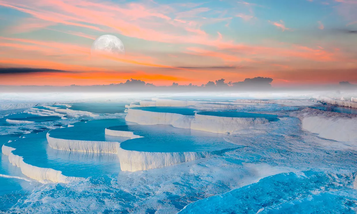 Cascada blanca de Pamukkale (Turquía)