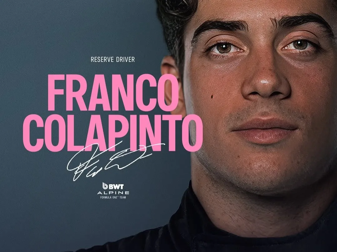 VAMOS FRANCO  He joins us on a multi-year deal. Franco will be our Reserve Driver for 2025