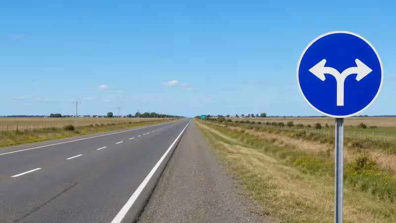 transito señal flechas