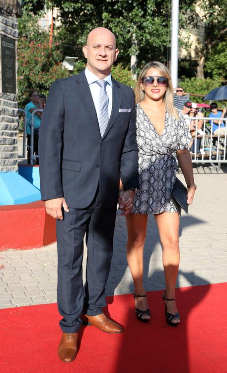 El intendente de Carlos Paz, Daniel Gómez Gesteira, y su mujer. Florencia Ariza Fotos Mario Sar