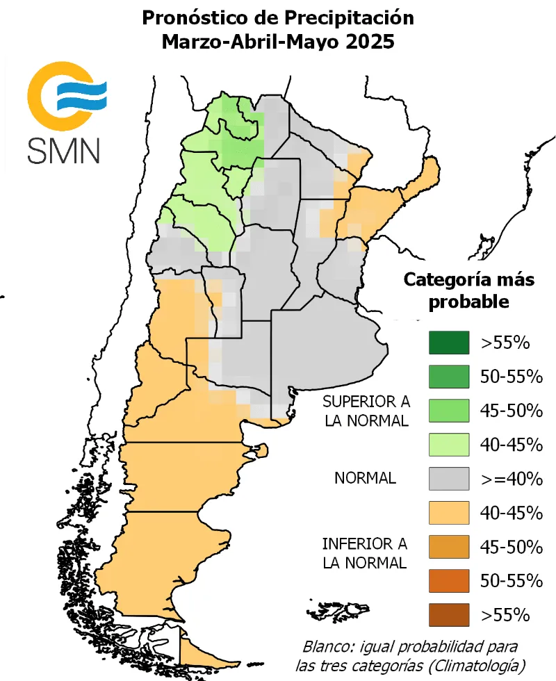 smn pronostico de precipitacion marzo abril mayo 2025