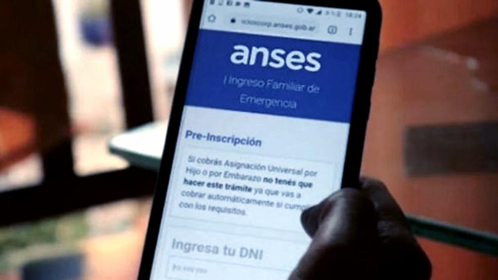 ife ingreso familiar de emergencia anses celular movil