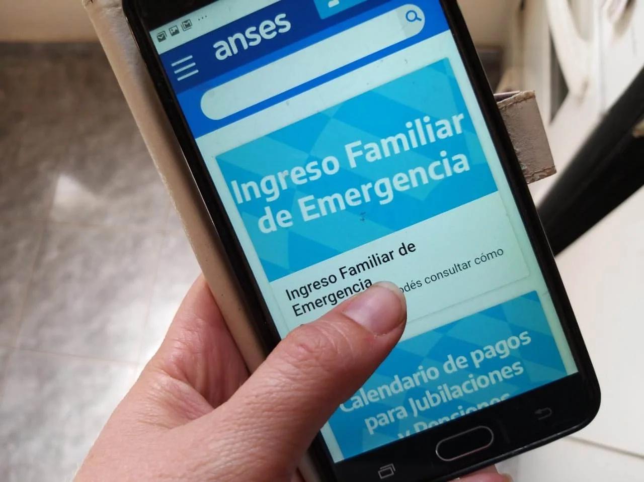ife ingreso familiar de emergencia anses celular